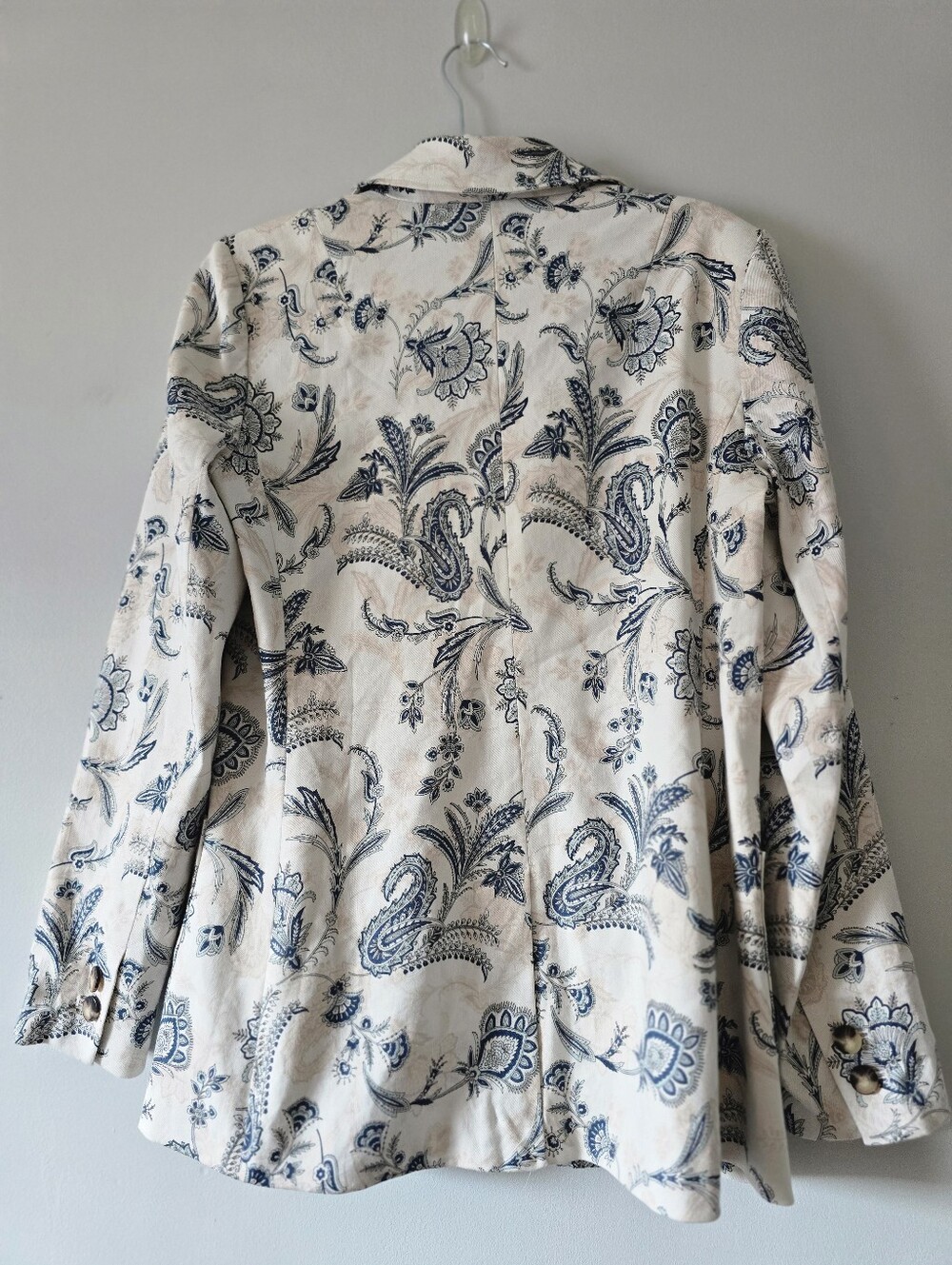 NWT By Anthropologie Printed Blazer Paisley 8 - Picture 8 of 10